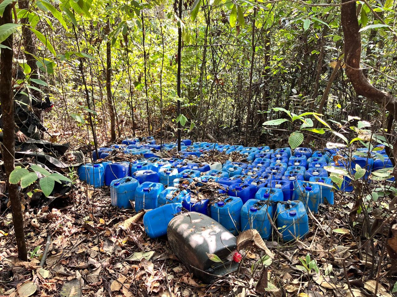 Ejército ha desmantelado 70 laboratorios de coca en tres departamentos