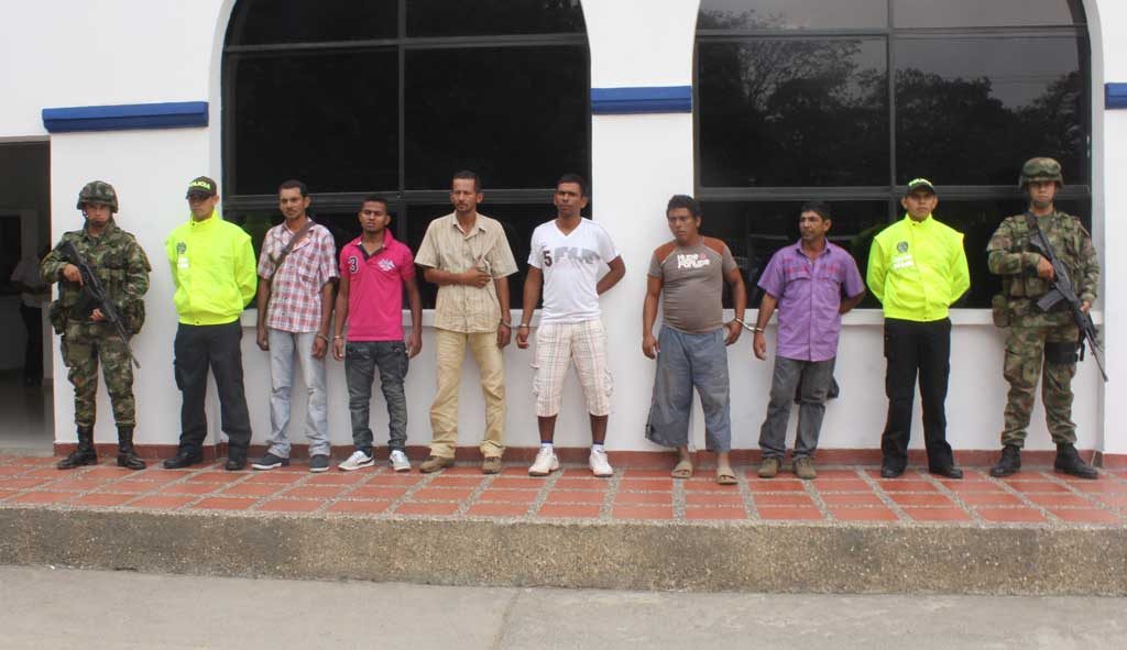 Capturadas siete personas en desarrollo de la ‘Operación Ciénaga V’, por la Policía y Ejército.