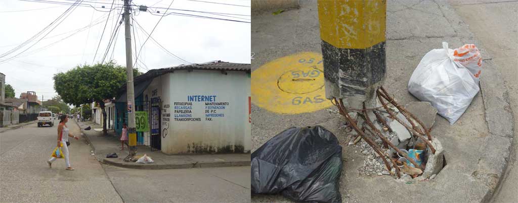 Habitantes del Barrio Nariño, exigen a ELEC, su negligencia en el cambio de este poste que necesita ser removido, debido al peligro que representa.