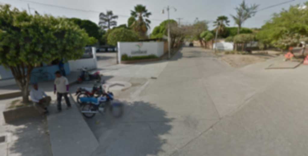 Lugar de los hechos, donde resulto herido un menor de edad.