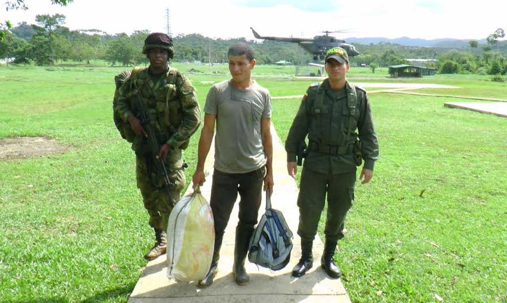 Albeiro Antonio Martínez Vargas, presunto guerrillero de las FARC.