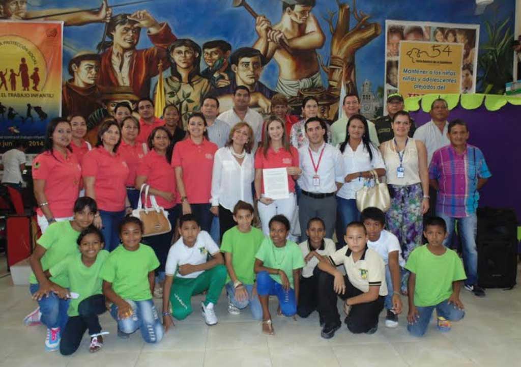 NO contra el trabajo Infantil en el departamento.