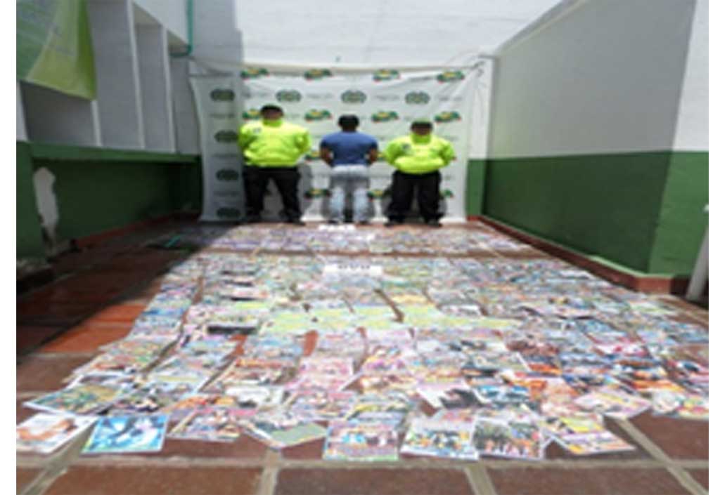 La Policía Nacional implemento una serie de operativos en todo el Departamento de Córdoba, con el fin de contrarrestar el delito defraudación a los derechos patrimoniales de autor.