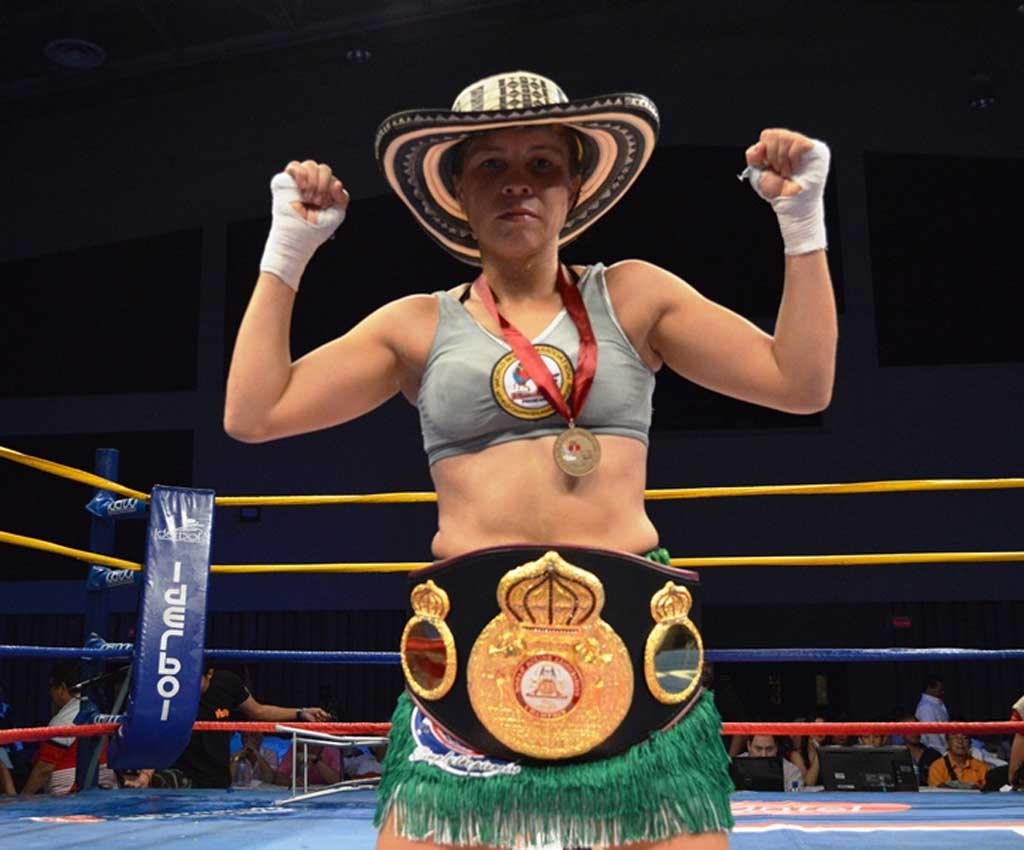 Liliana Palmera, campeona mundial de Boxeo.
