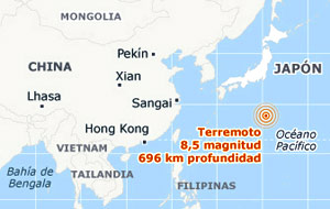 Sismo de 8,1 grados en la escala de Ritchter, ocurrido en Tokio