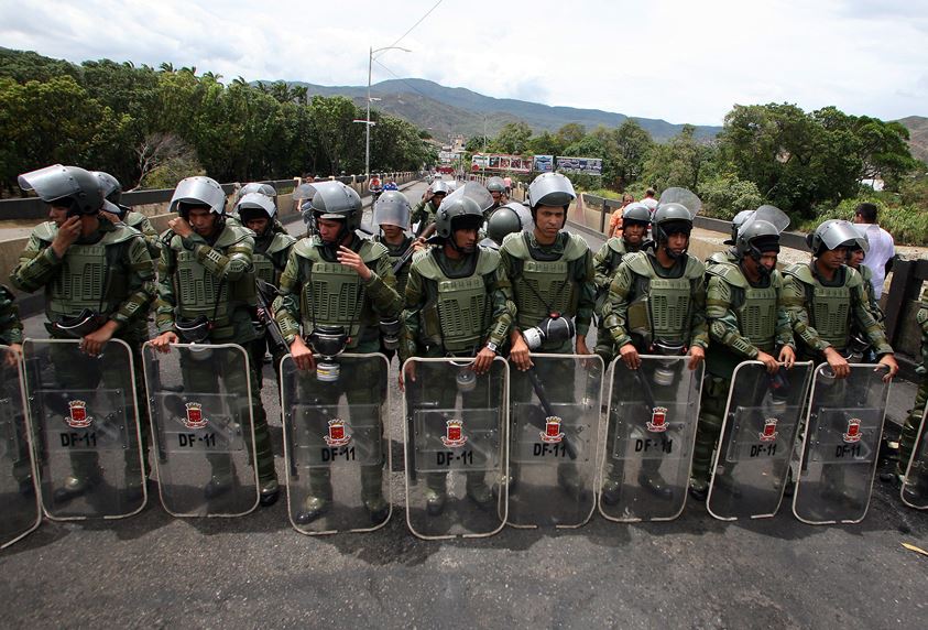 En la imagen, miembros de la Guardia venezolana. EFE/Archivo