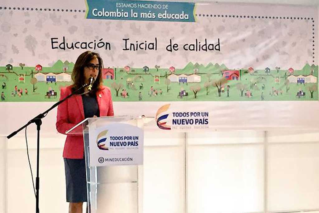 Ministra de Educación Gina Parody, ervelando los resultados de las auditorias a los contratos de alimentación escolar