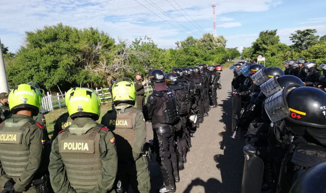 Denuncian abuso del Esmad de la Policía durante protestas en el Bajo Sinú -  LARAZON.CO