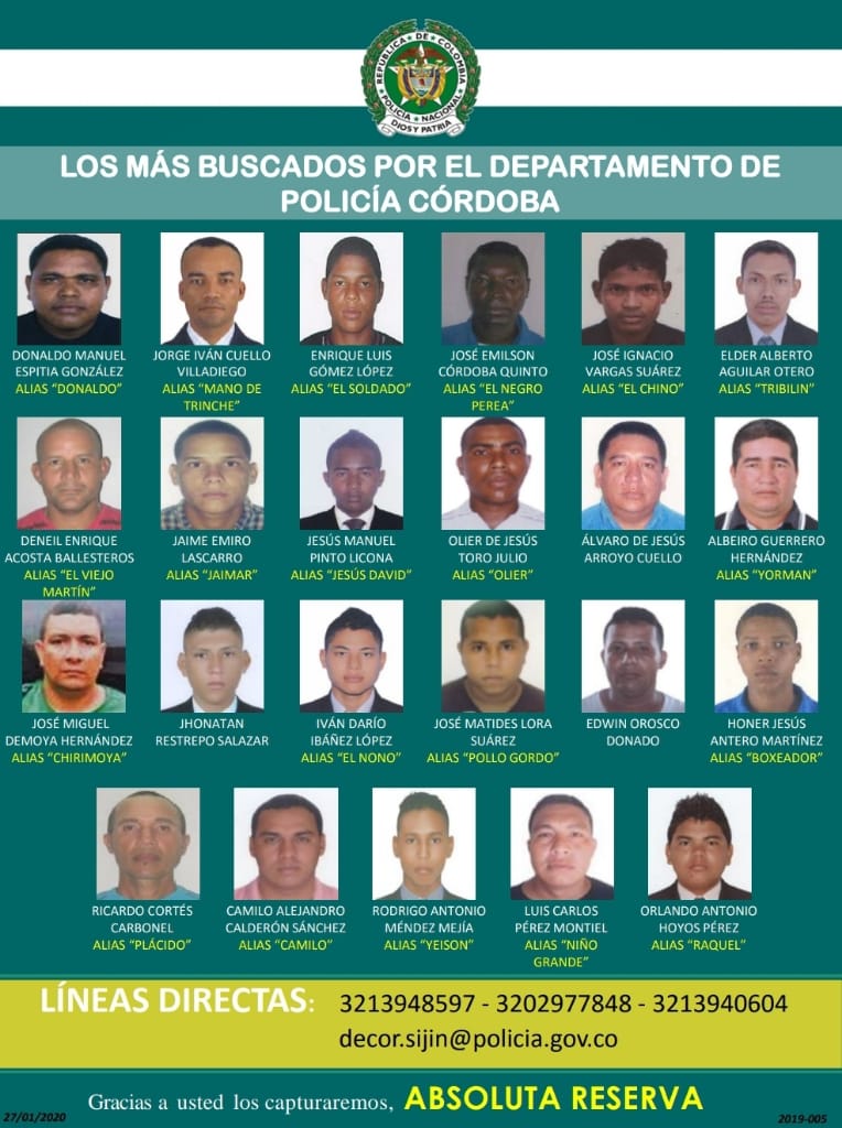 Policía Lanza El Cartel De Los Más Buscados En Córdoba Larazon Co