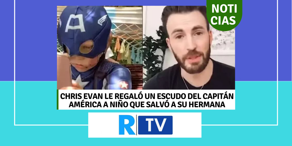 El 'Capitán América' le hizo un regalo a niño que salvó a su hermana