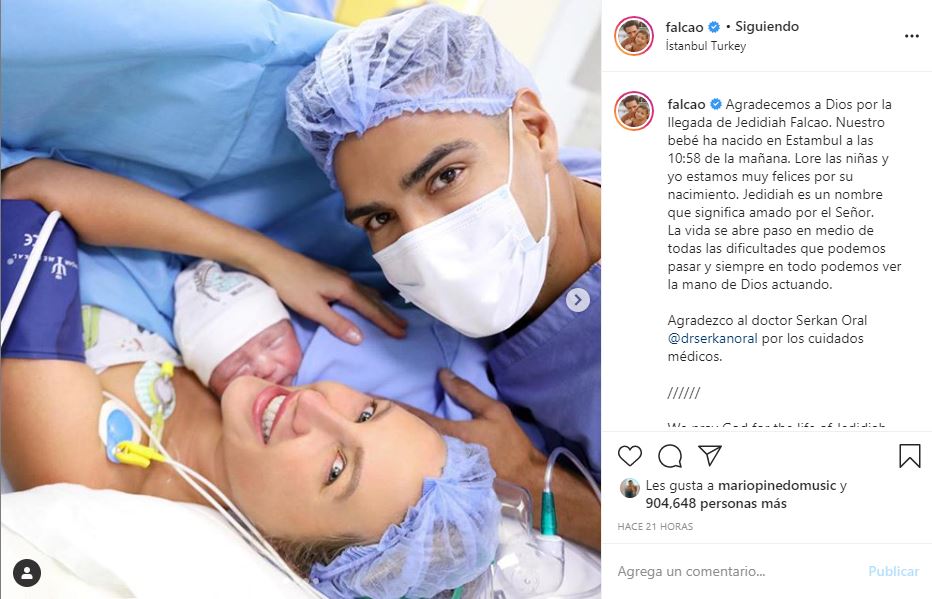 Falcao García celebra el nacimiento de su cuarto hijo – LARAZÓN.CO