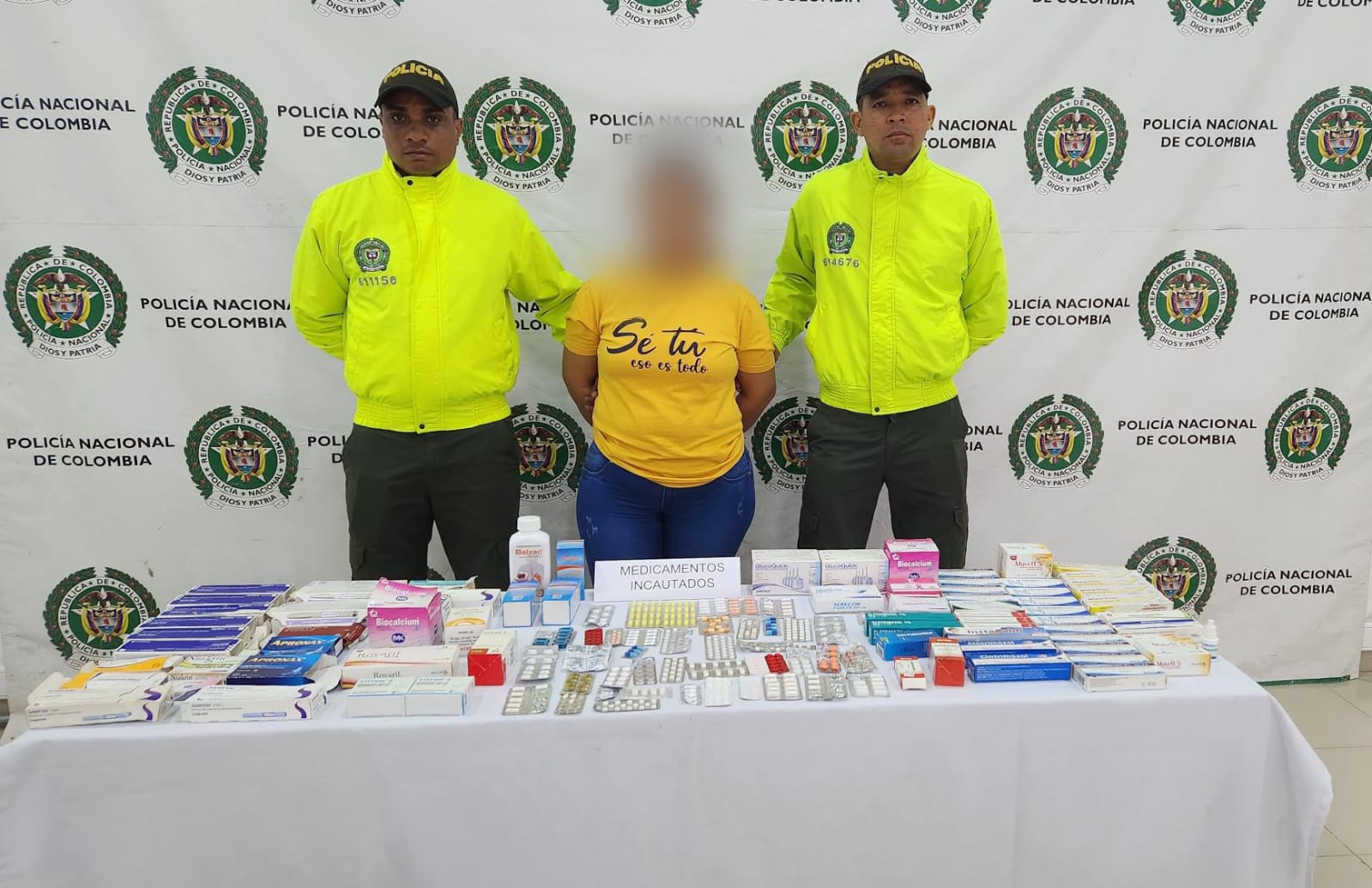 A woman is captured in Montería for selling drugs for institutional use