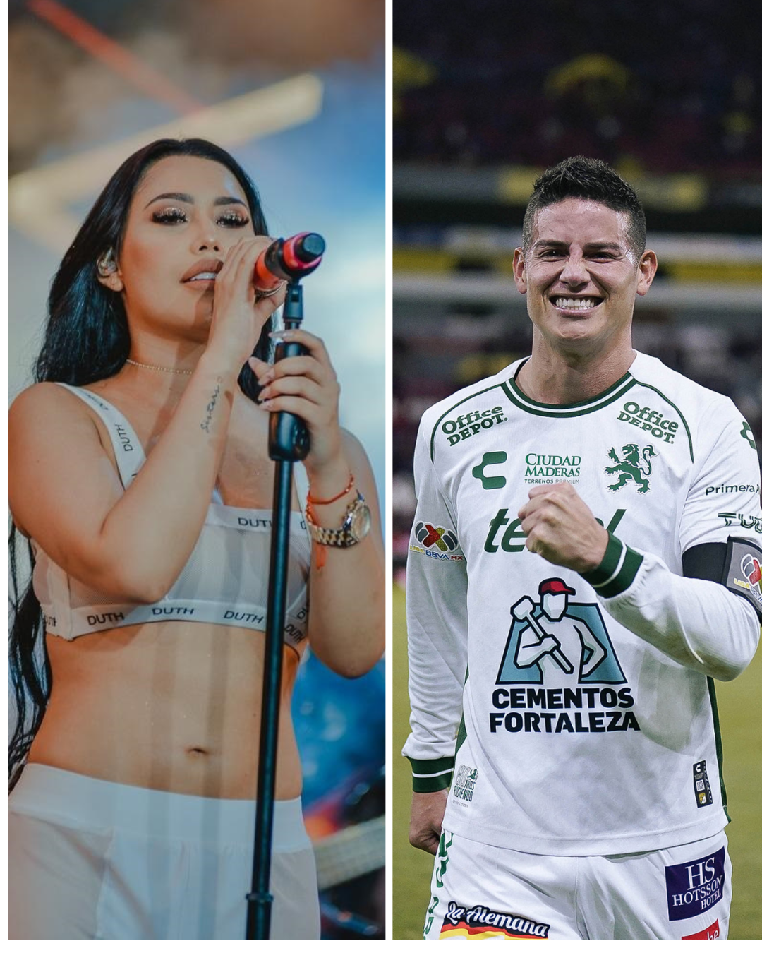 Ana del Castillo y James Rodríguez