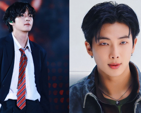 Kim Nam-joon (RM) y Kim Tae-hyung (V)