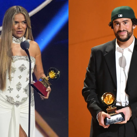 Karol G y Bad Bunny en los Latin Grammy 2025