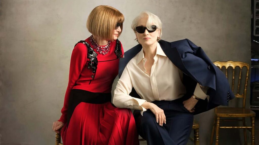 Anna Wintour y Miranda Priestly en la portada de Vogue